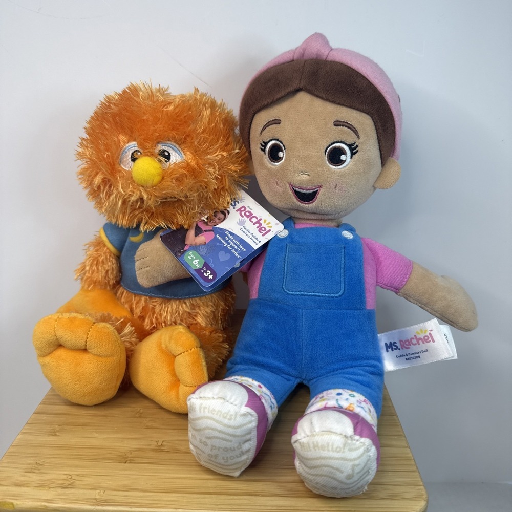 Ms Rachel Toys Lot Plush‎ Doll Herbie Cuddle Comfort Set 11"